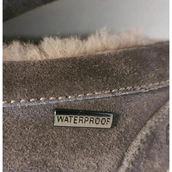 COUGAR Waterproof SUEDE SLIP-ON SHOES -SHEARLING LINED FAWN SZ 8 M - Picture 6 of 11